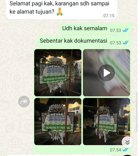 Pengiriman Papan Bunga Selamat Senanghati Malingping