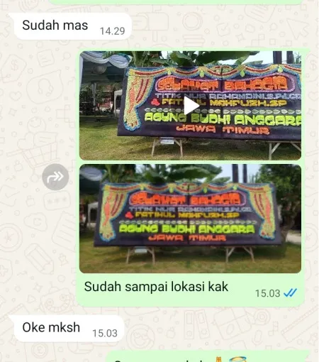 Pengiriman Papan Bunga Senanghati Malingping